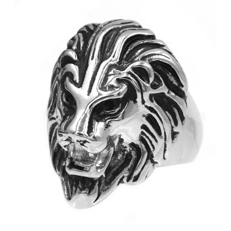 A-495 Steel Ring Lion