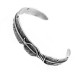 B-186 Steel Bracelet Feather