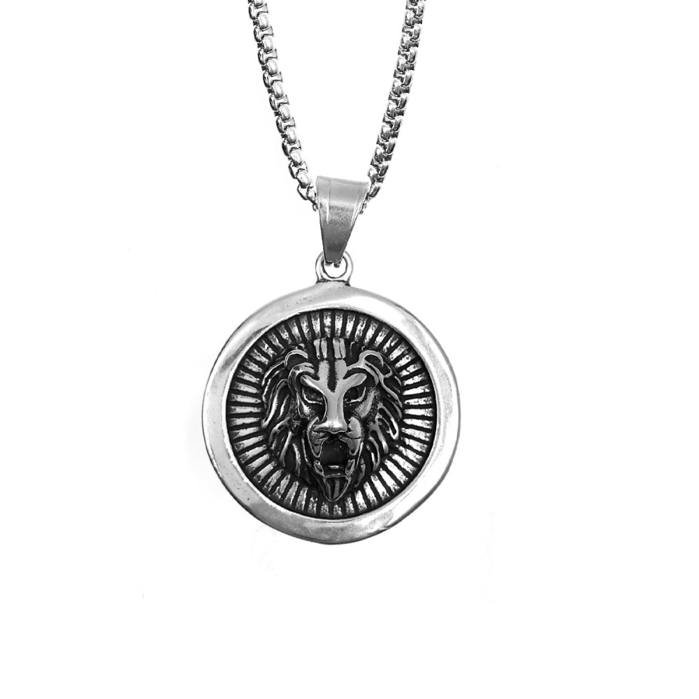 Necklace with Lion Medal