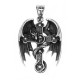 Q-131 Pendant with Winged crosses, dragons and skulls