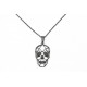 Steel necklace with skull