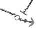 Steel necklace with anchor