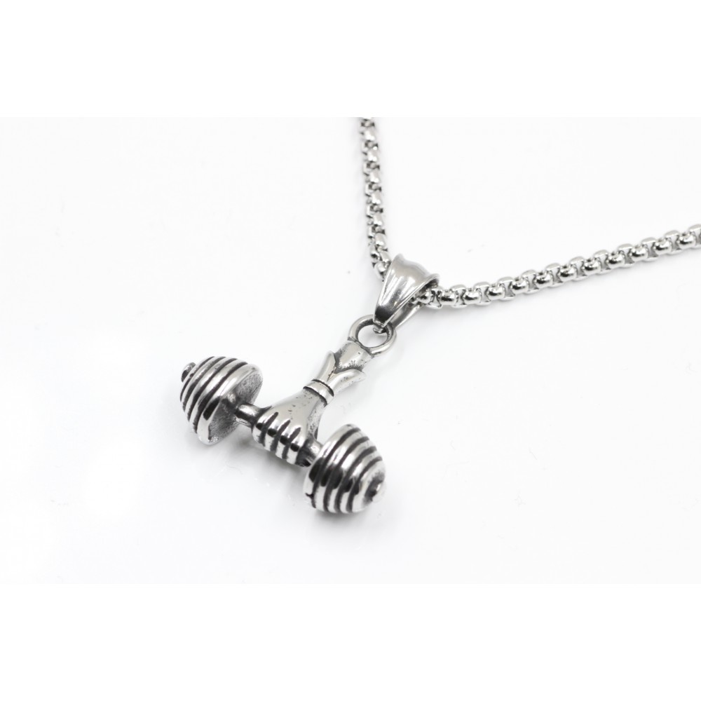 Necklace in the shape of Weight Lifting Hand