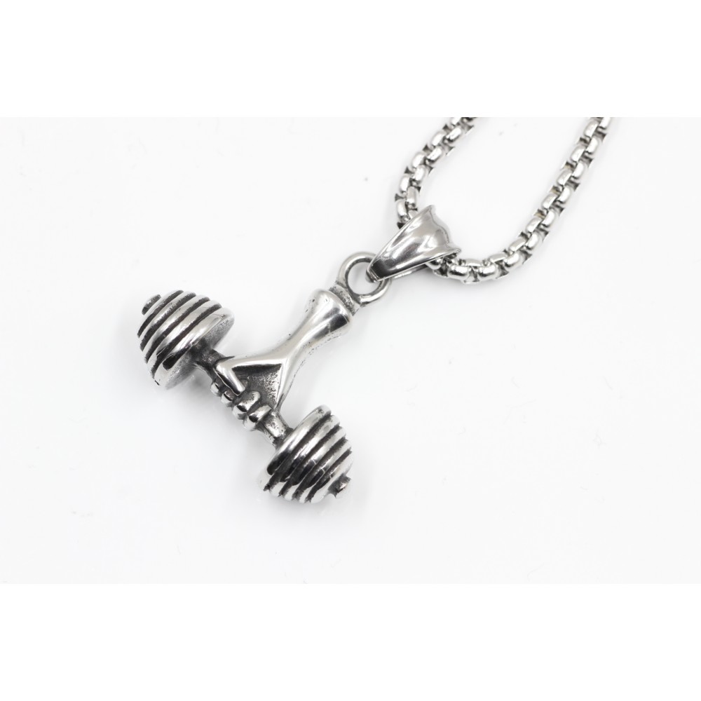 Necklace in the shape of Weight Lifting Hand