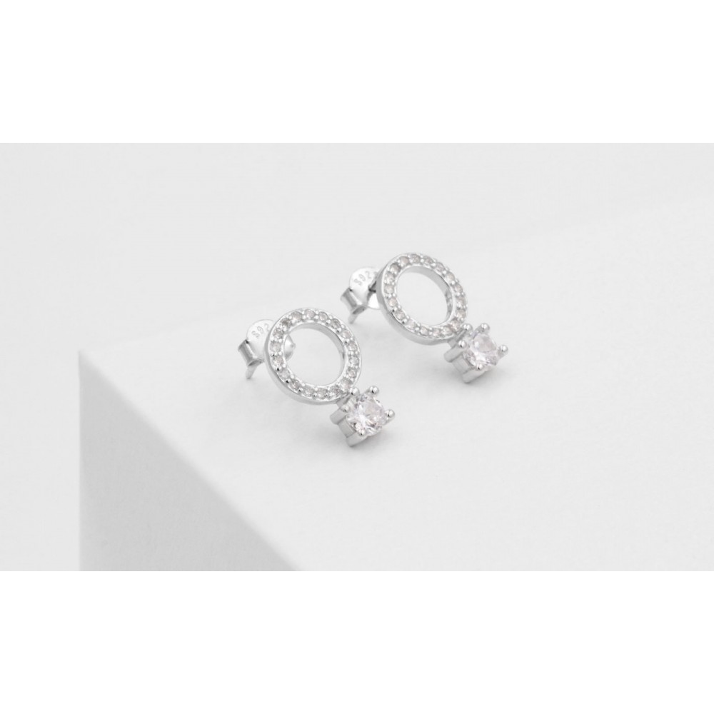 POS-020 925 Silver hoop earrings